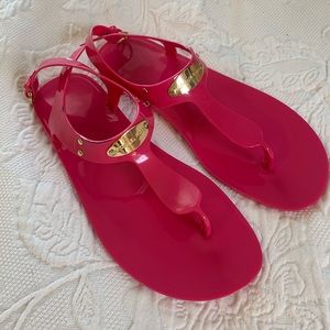 Size 9m Michael Kors hot pink sandals